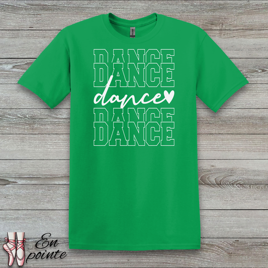 Stacked Dance Text T-Shirt