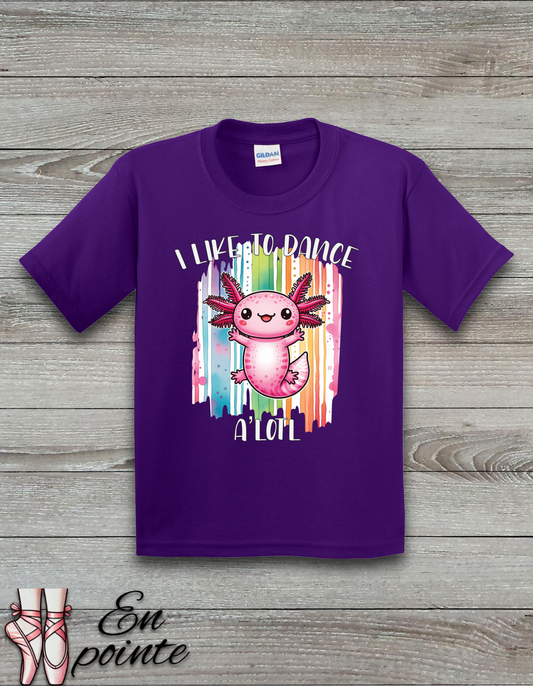 I Like to Dance A'Lotl Kids T-Shirt