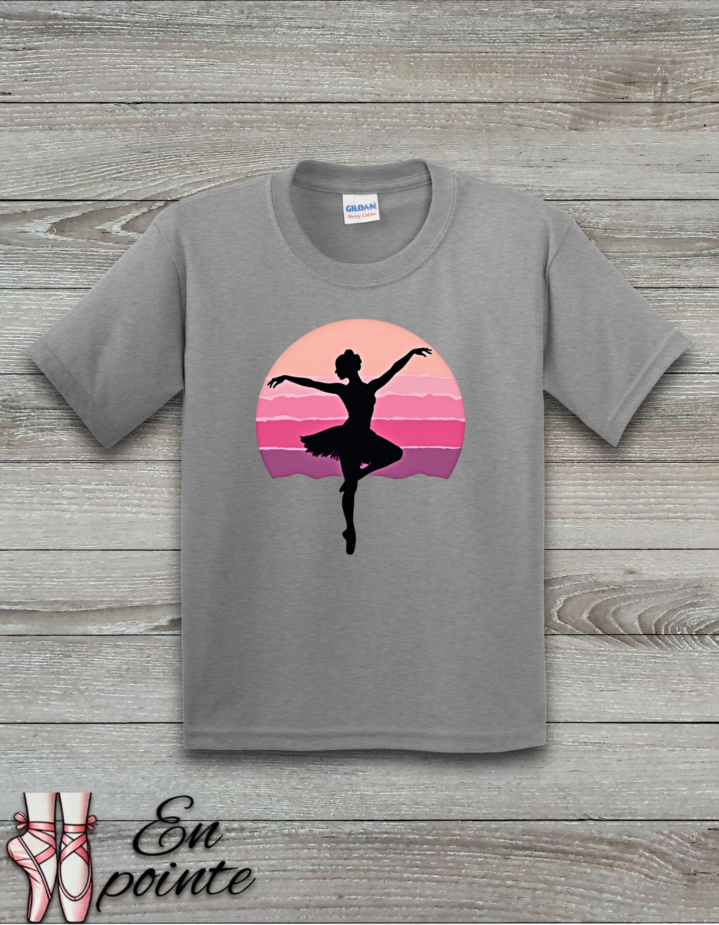 Ballerina Dancing in Sunset Kids T-Shirt