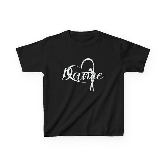 Ballerina w/ Ribbon Heart Kids T-Shirt