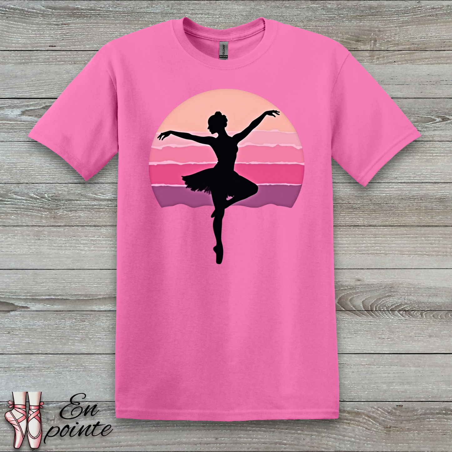 Ballerina Dancing in Sunset T-Shirt