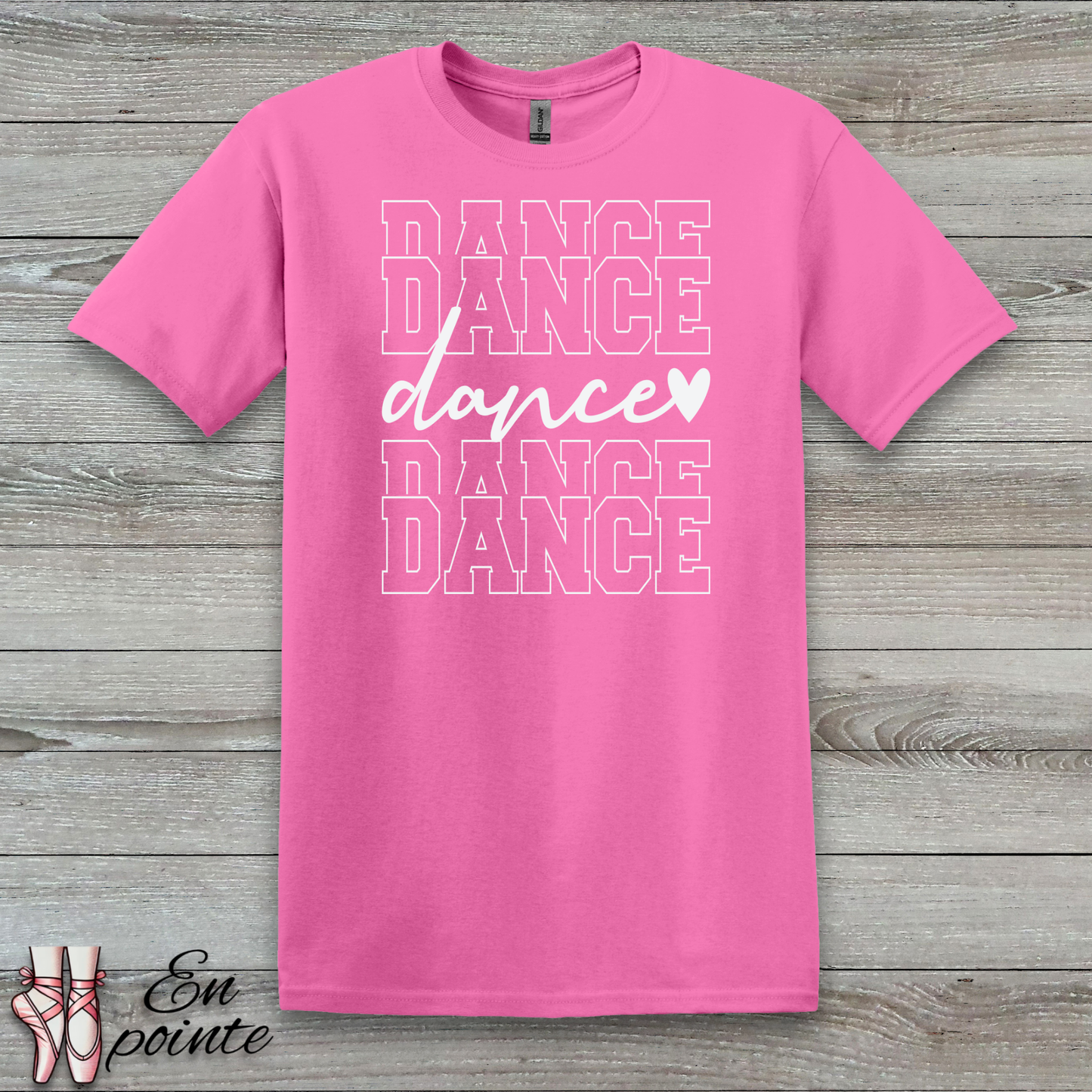 Stacked Dance Text T-Shirt