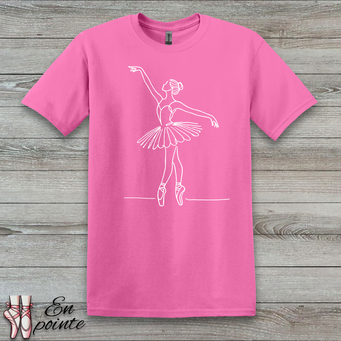 Ballerina One Line Drawing T-Shirt