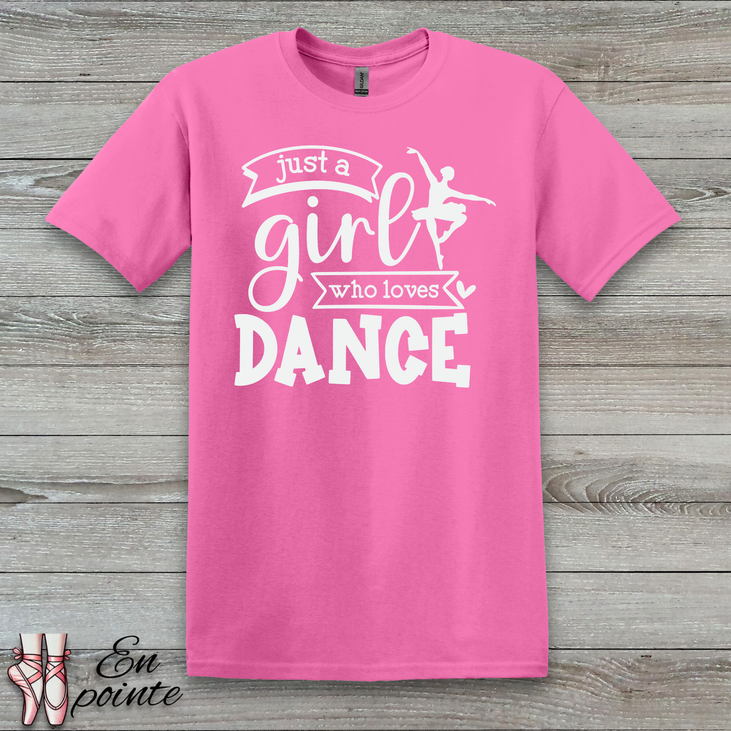 Just a Girl Who Loves Dance Ballerina T-Shirt