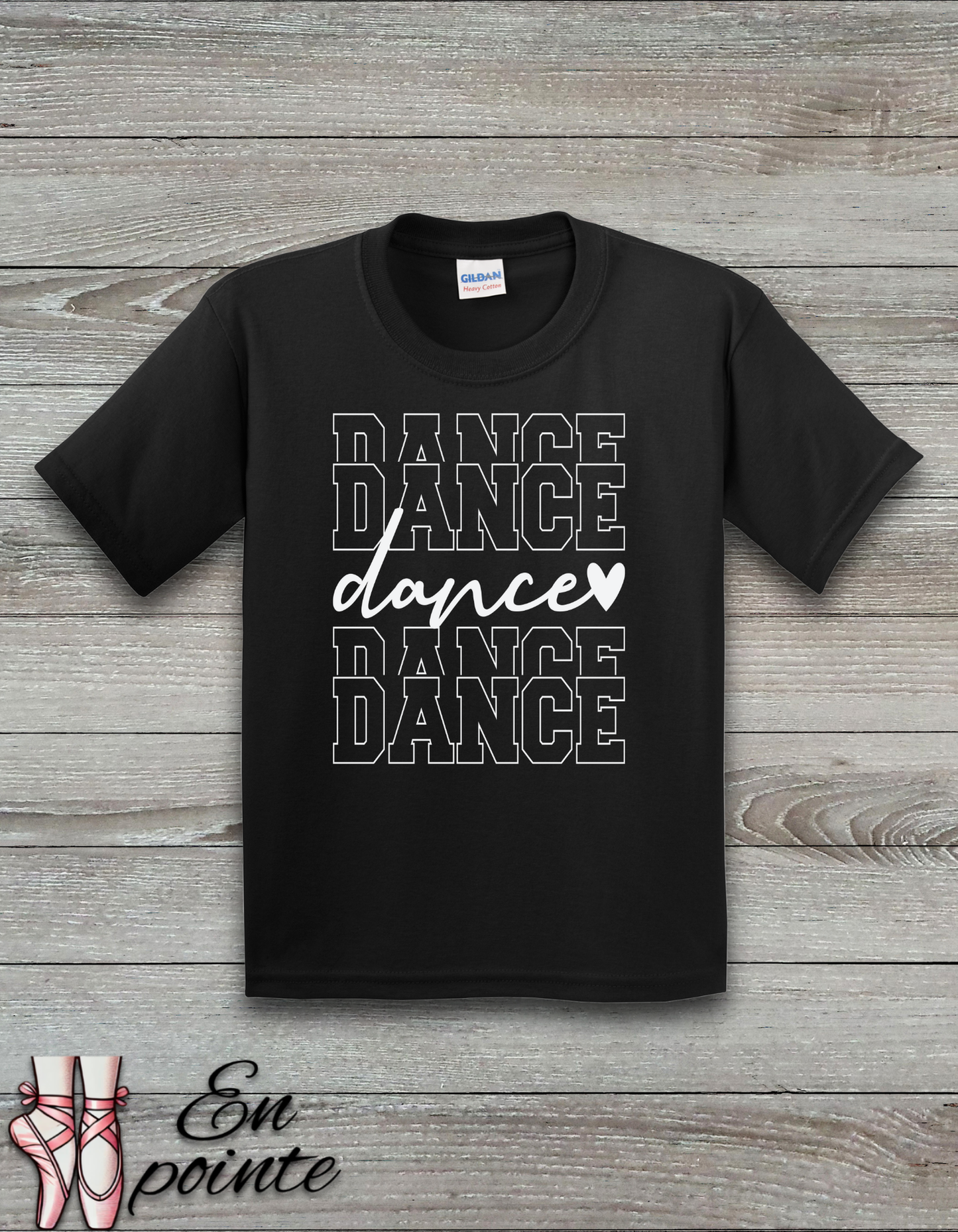 Stacked Dance Font Kids T-Shirt