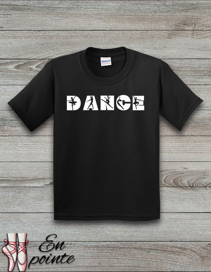 Dance Font Kids T-Shirt
