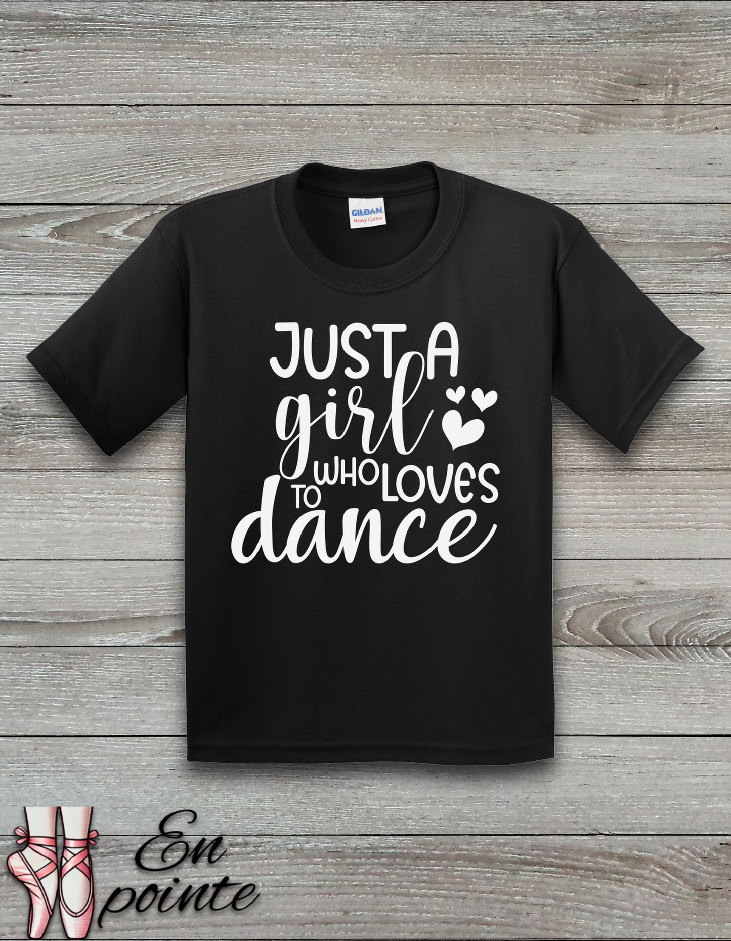 Just A Girl Who Loves To Dance Text Kids T-Shirt