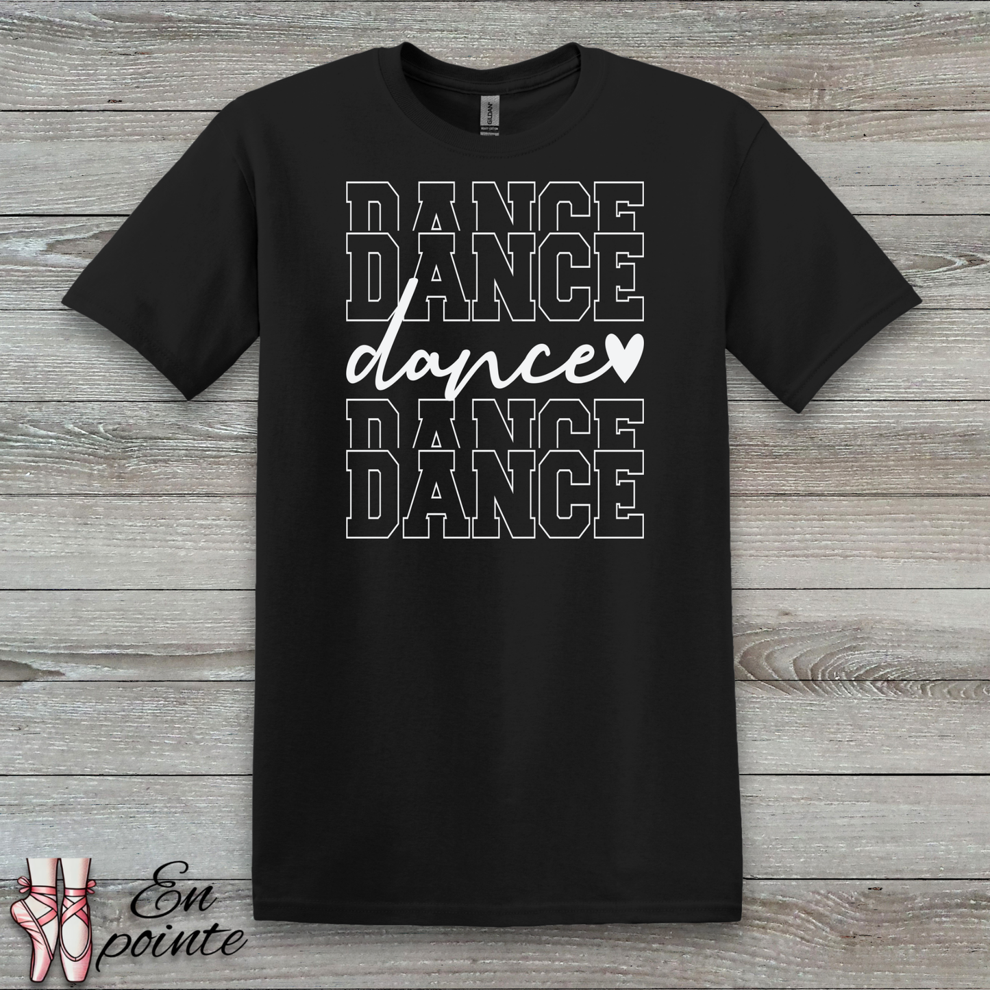 Stacked Dance Text T-Shirt