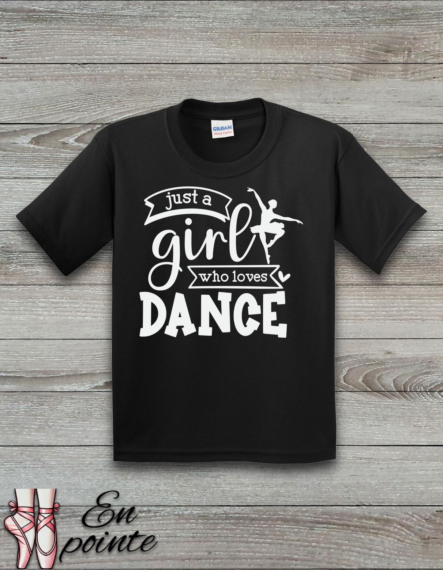 Just a Girl Who Loves Dance Ballerina Kids T-Shirt