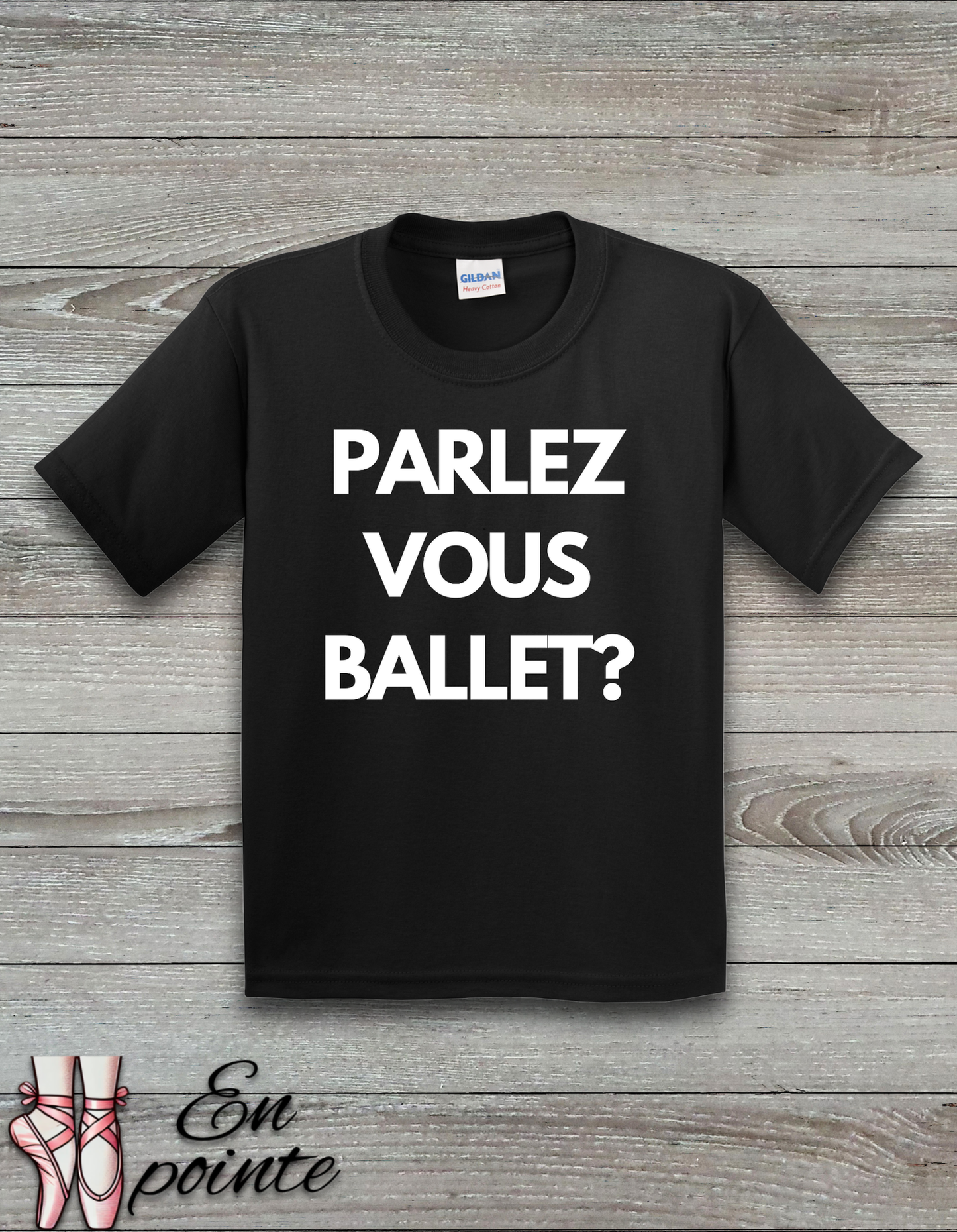 Parlez Vous Ballet? Kids T-Shirt