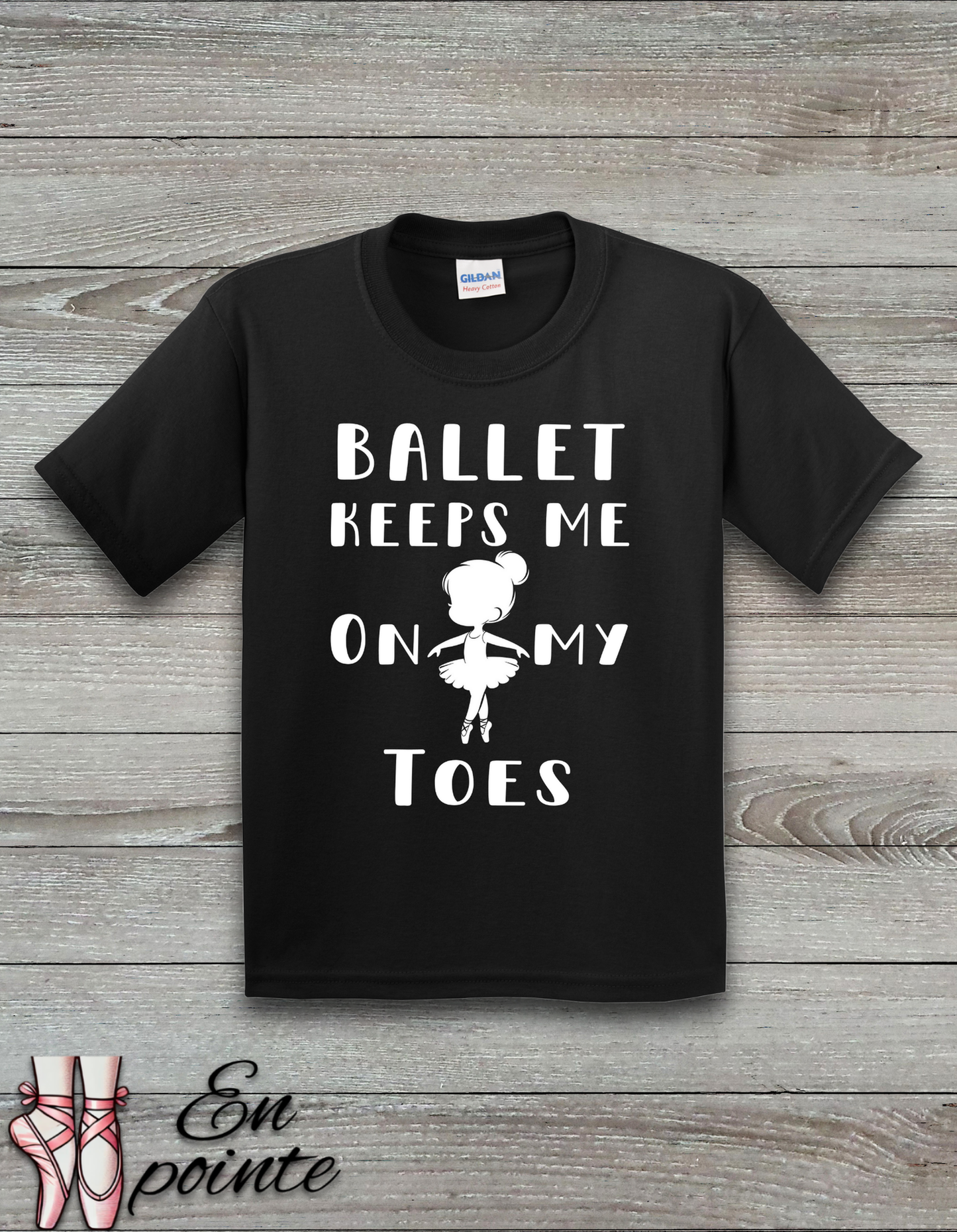 Ballet Keeps Me On My Toes Kids T-Shirt