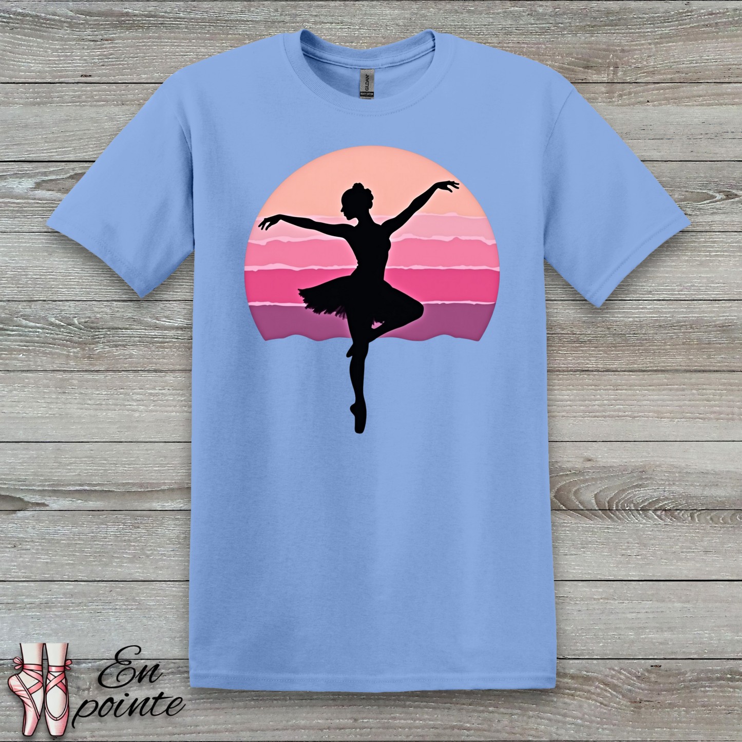 Ballerina Dancing in Sunset T-Shirt