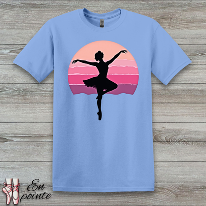 Ballerina Dancing in Sunset T-Shirt