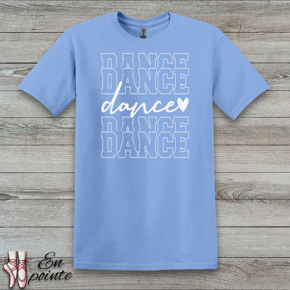 Stacked Dance Text T-Shirt