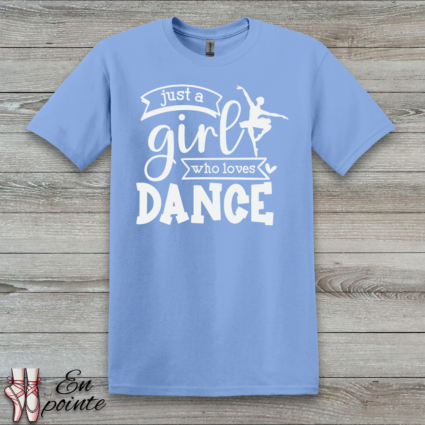 Just a Girl Who Loves Dance Ballerina T-Shirt
