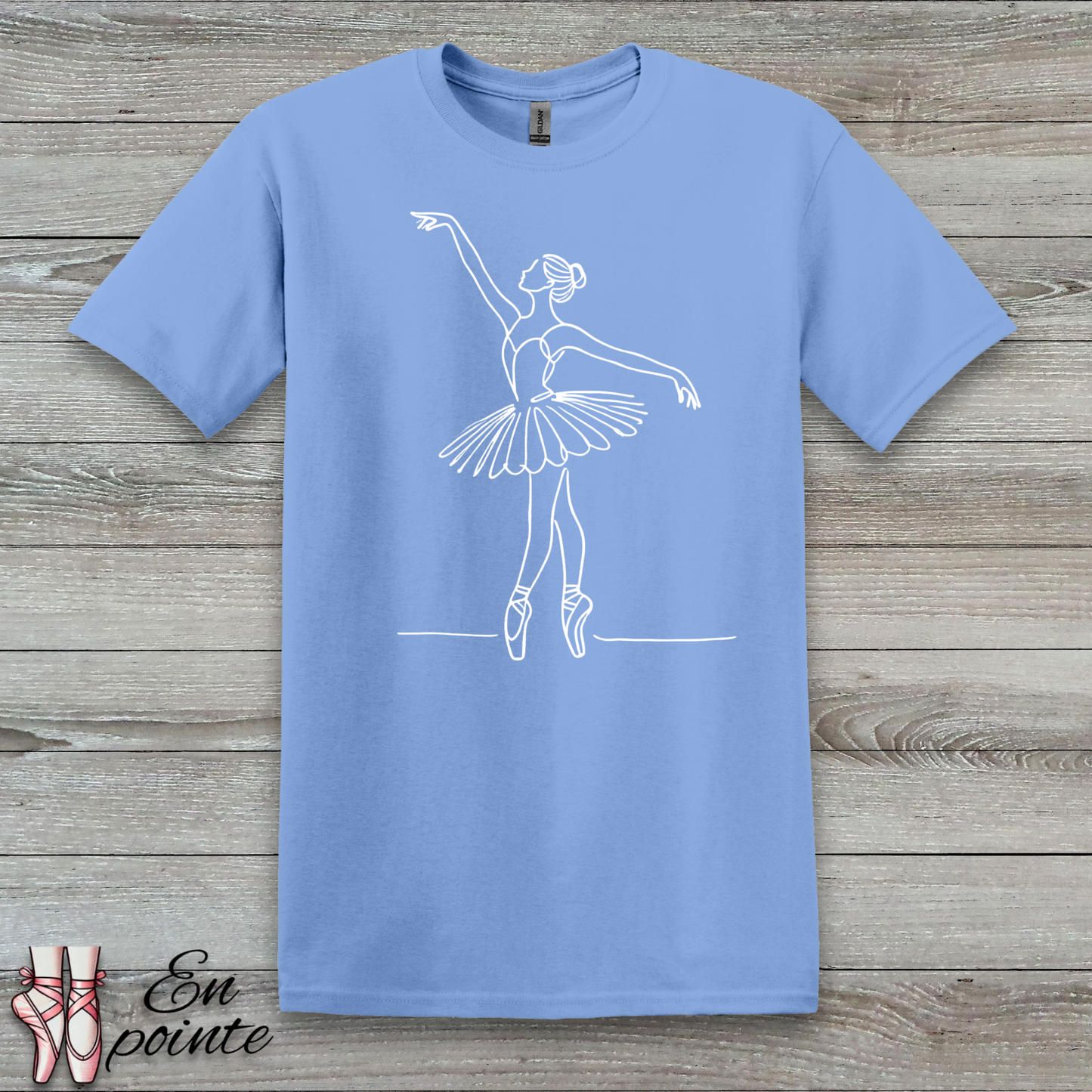 Ballerina One Line Drawing T-Shirt