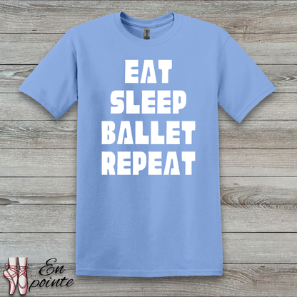 Eat Sleep Ballet Repeat Women Adult T-Shirt