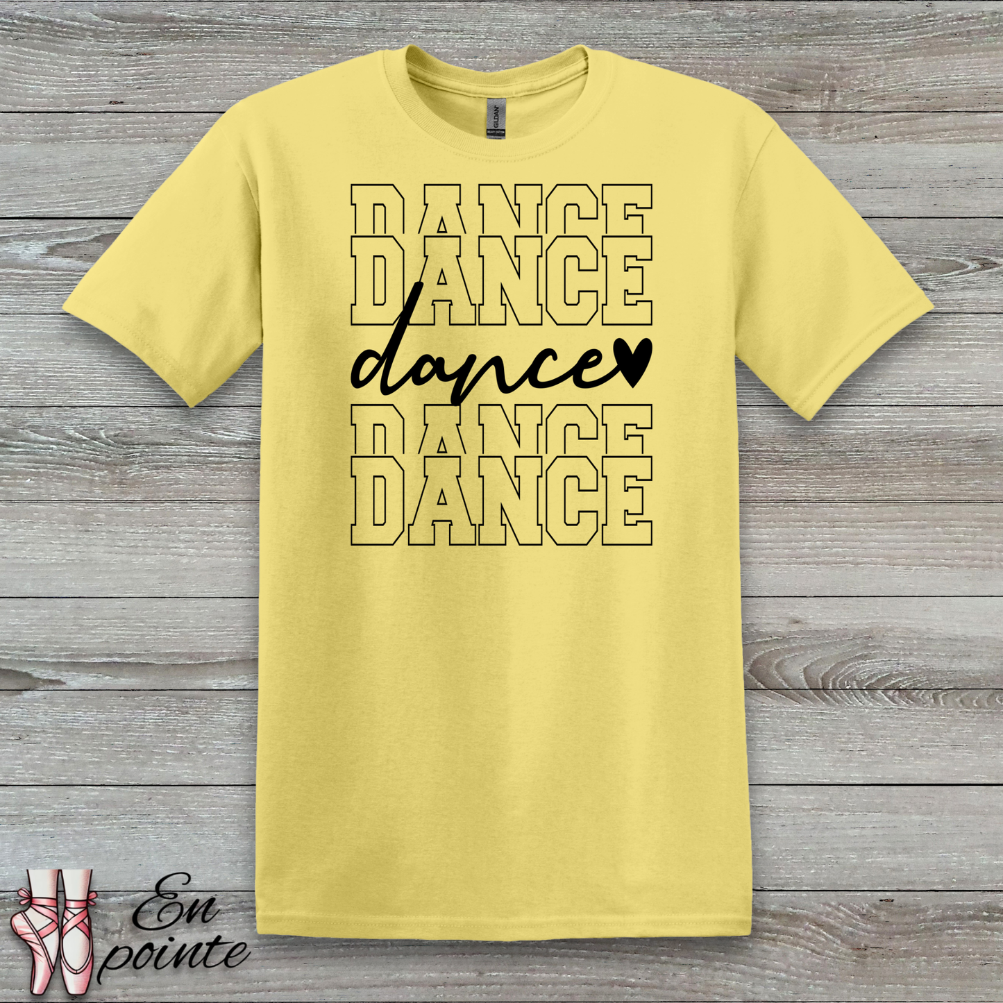 Stacked Dance Text T-Shirt