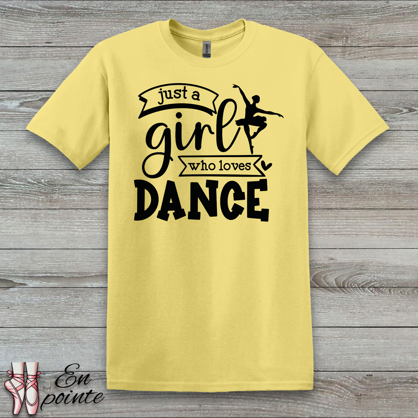 Just a Girl Who Loves Dance Ballerina T-Shirt