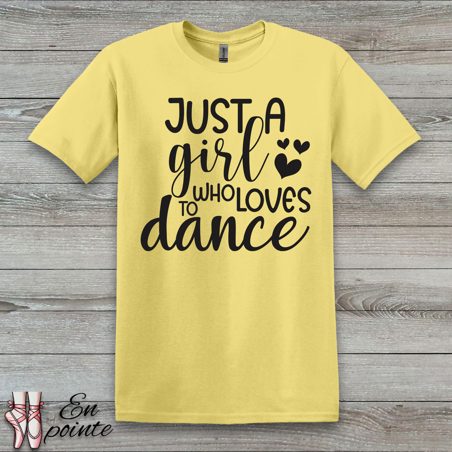 Just A Girl Who Loves To Dance Text T-Shirt