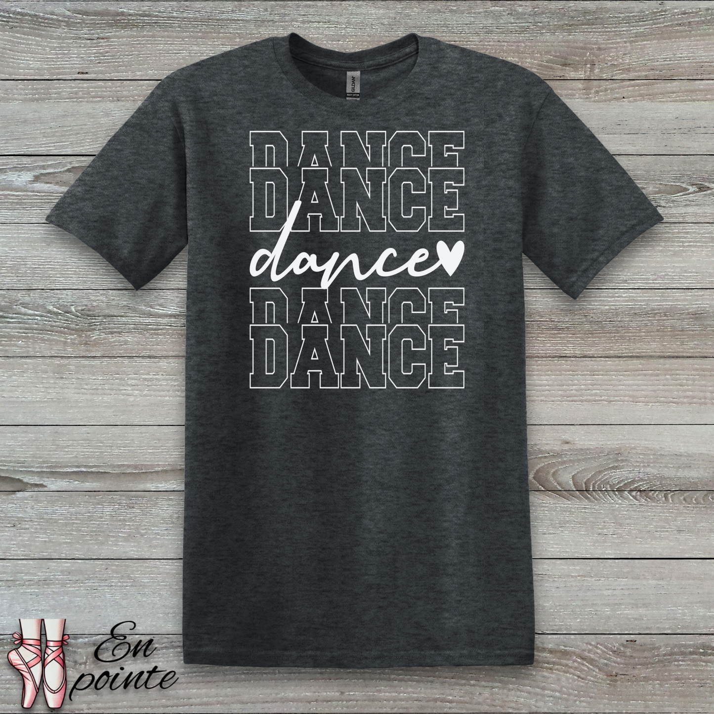 Stacked Dance Text T-Shirt