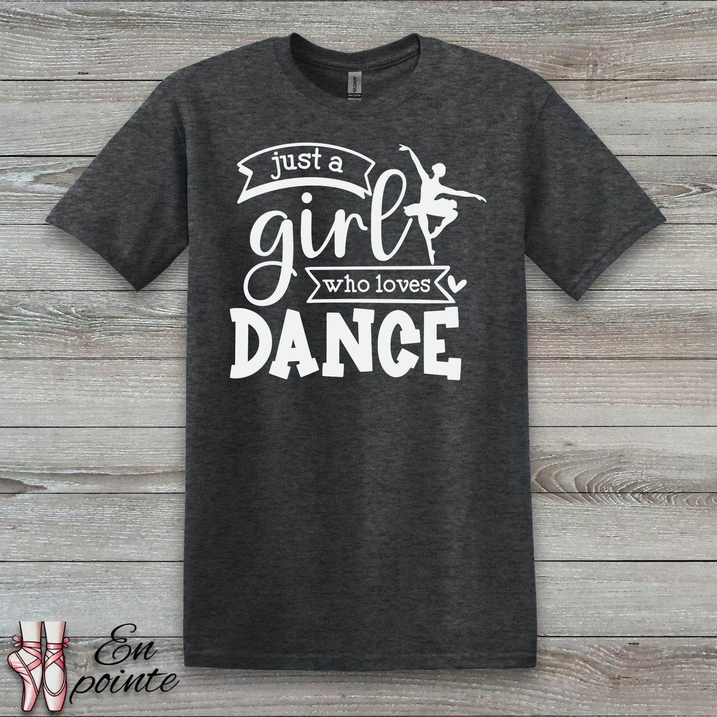 Just a Girl Who Loves Dance Ballerina T-Shirt