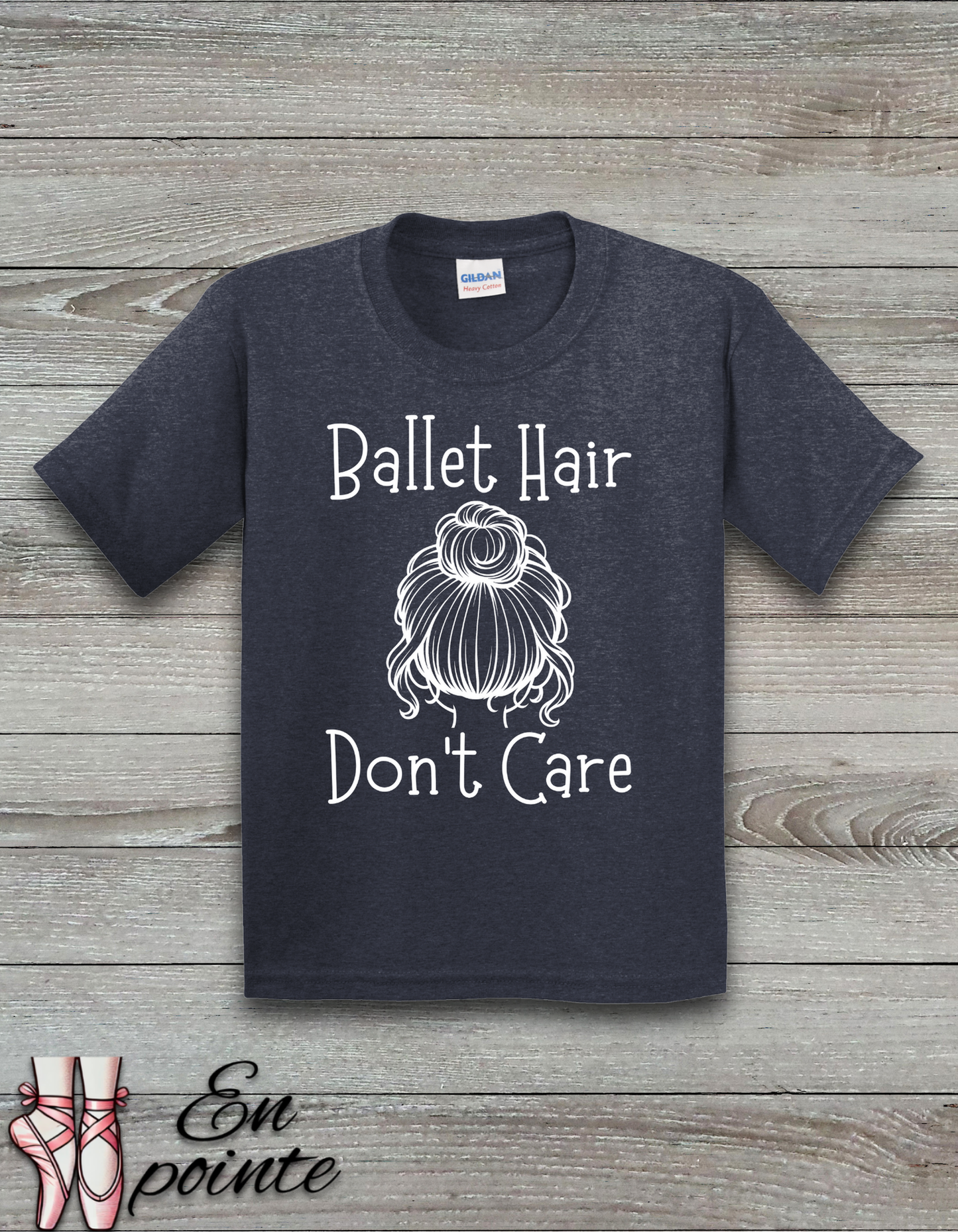 Ballet Hair Don't Care Kids T-Shirt