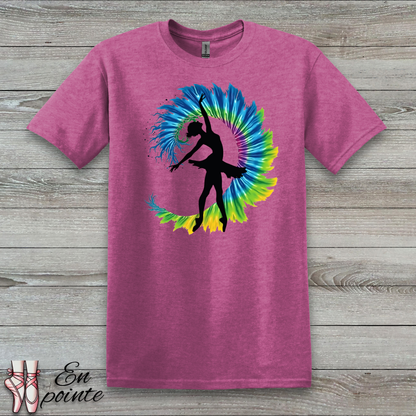 Ballerina Tie Dye Wave T-Shirt