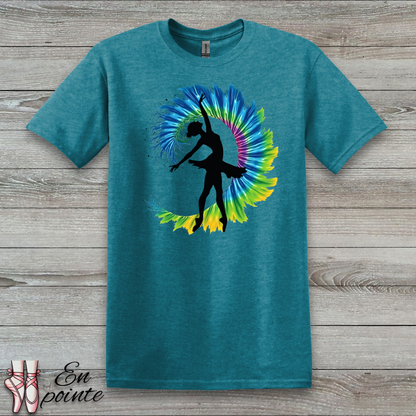Ballerina Tie Dye Wave T-Shirt