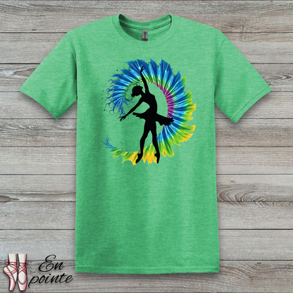 Ballerina Tie Dye Wave T-Shirt