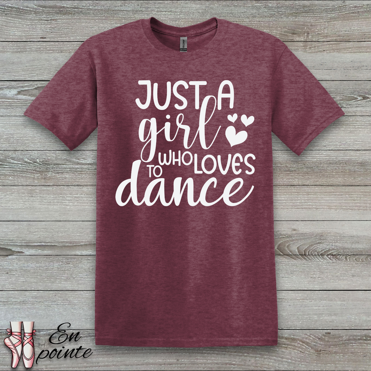 Just A Girl Who Loves To Dance Text T-Shirt