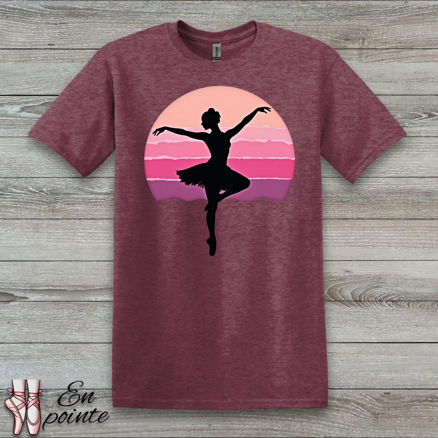 Ballerina Dancing in Sunset T-Shirt