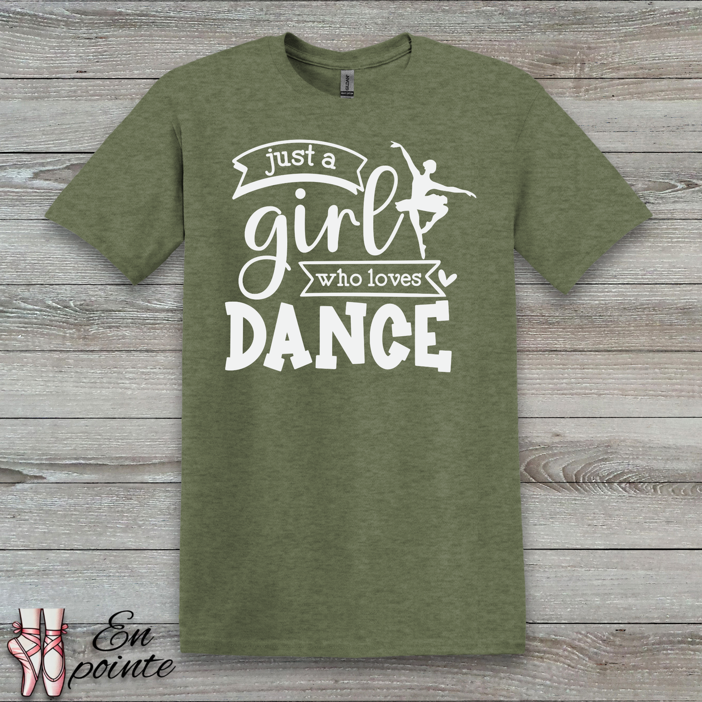 Just a Girl Who Loves Dance Ballerina T-Shirt