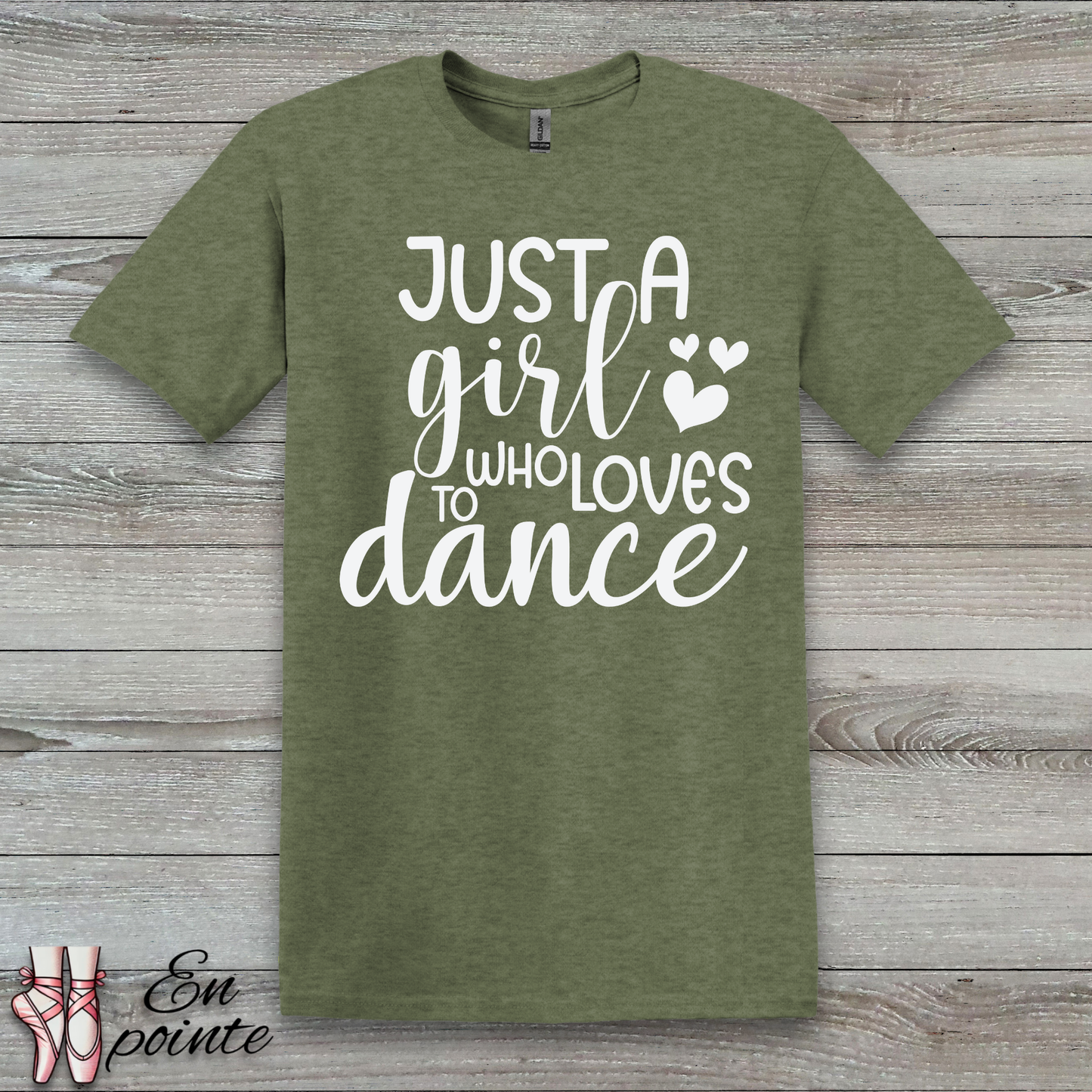 Just A Girl Who Loves To Dance Text T-Shirt