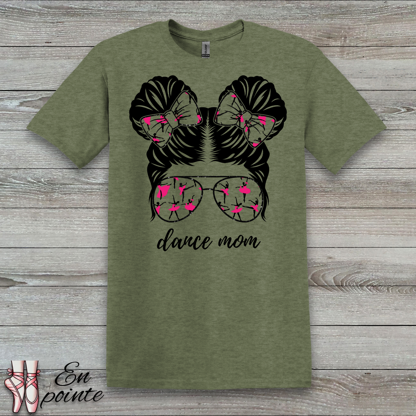 Messy Bun Dance Mom T-Shirt
