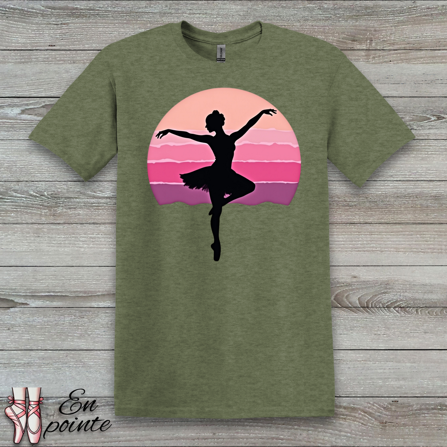 Ballerina Dancing in Sunset T-Shirt