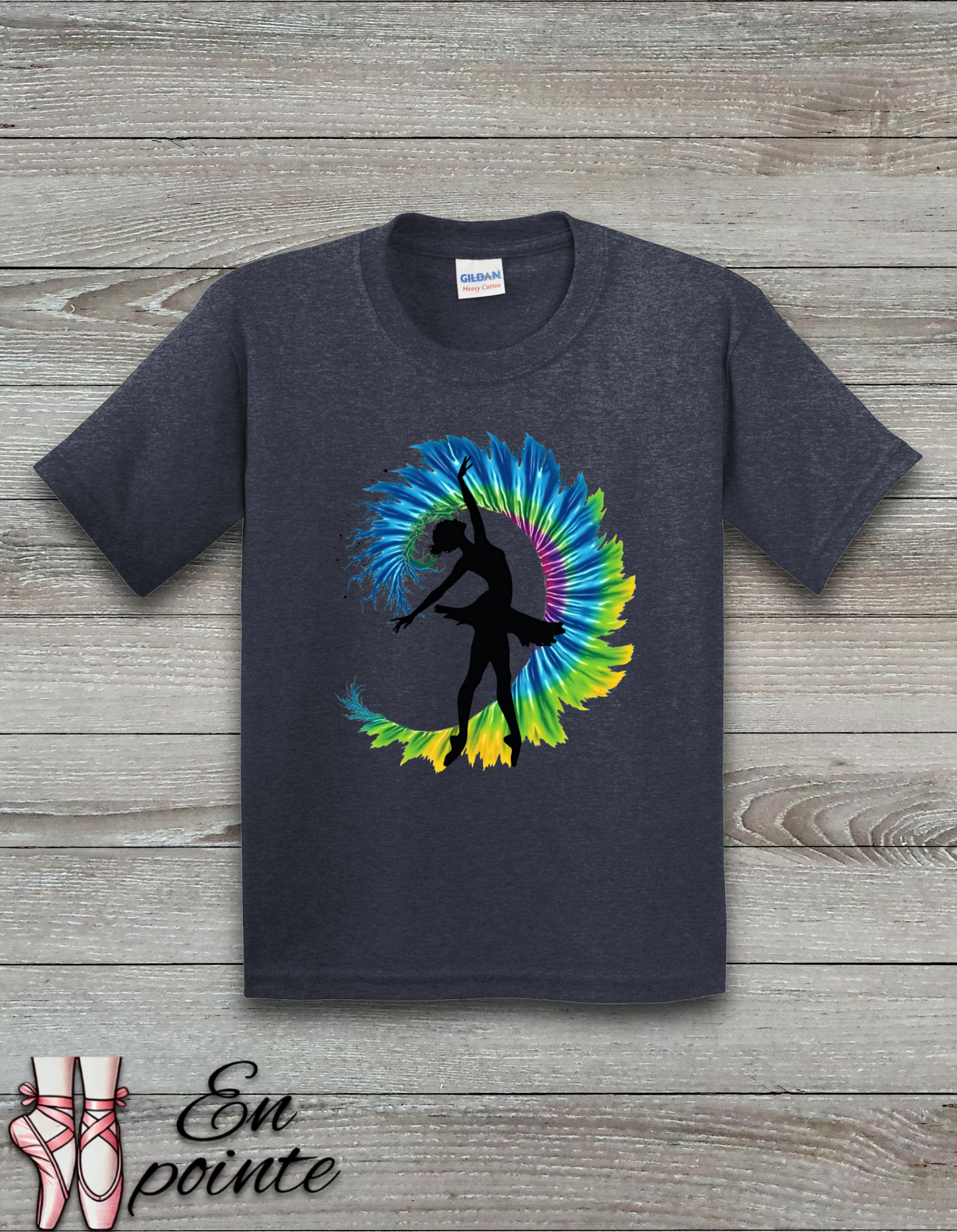 Ballerina Tie Dye Kids T-Shirt