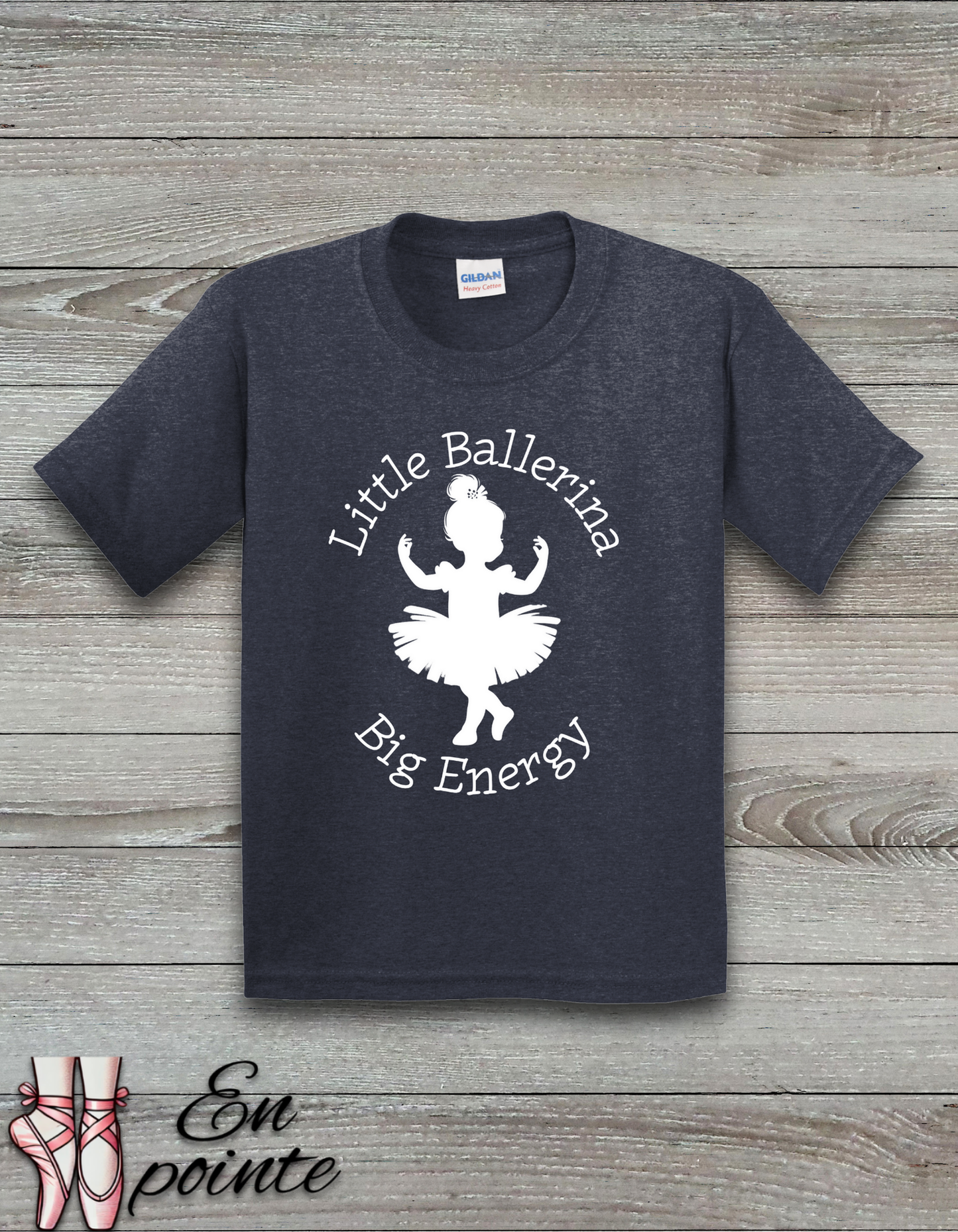 Little Ballerina Big Energy Kids T-Shirt