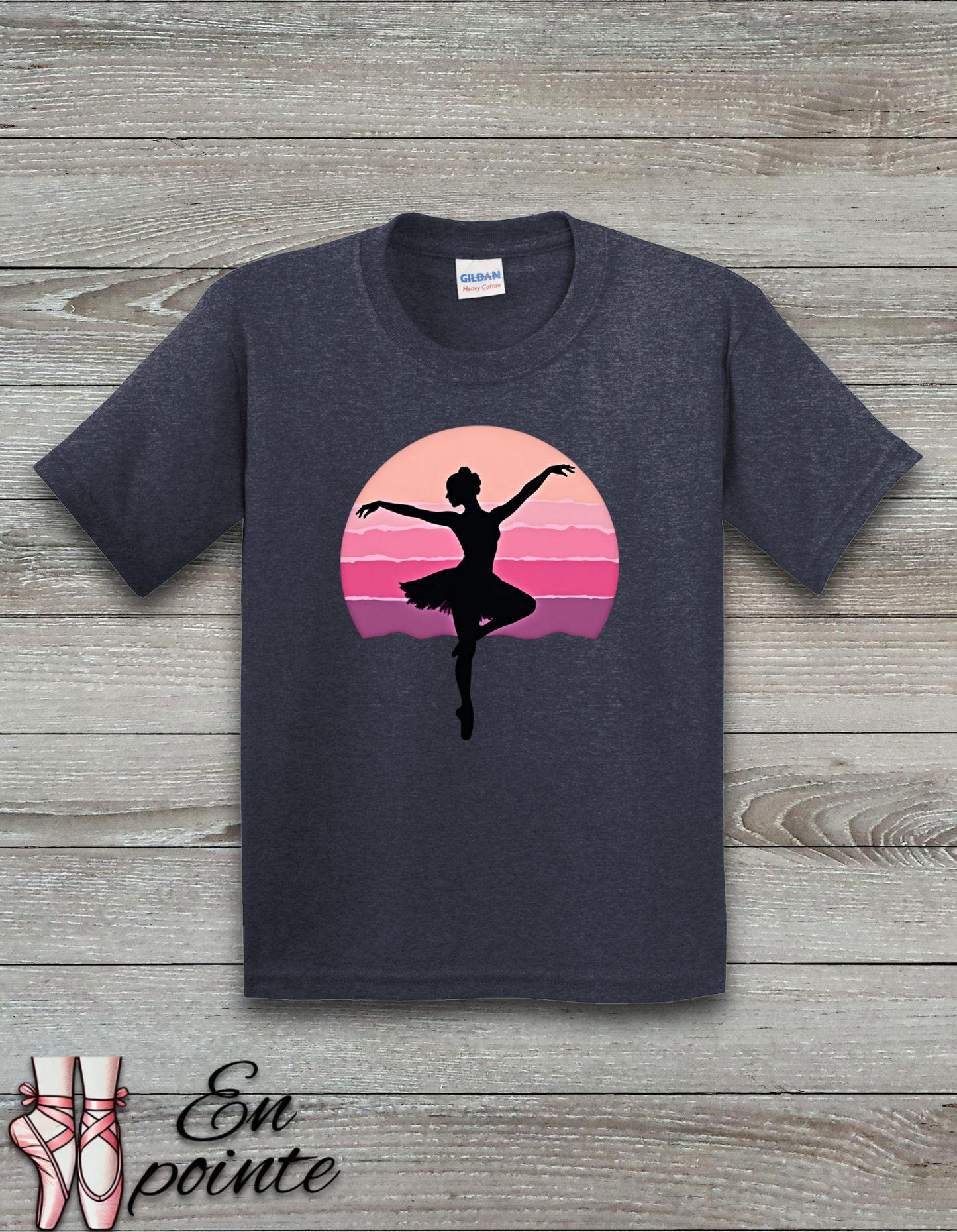Ballerina Dancing in Sunset Kids T-Shirt
