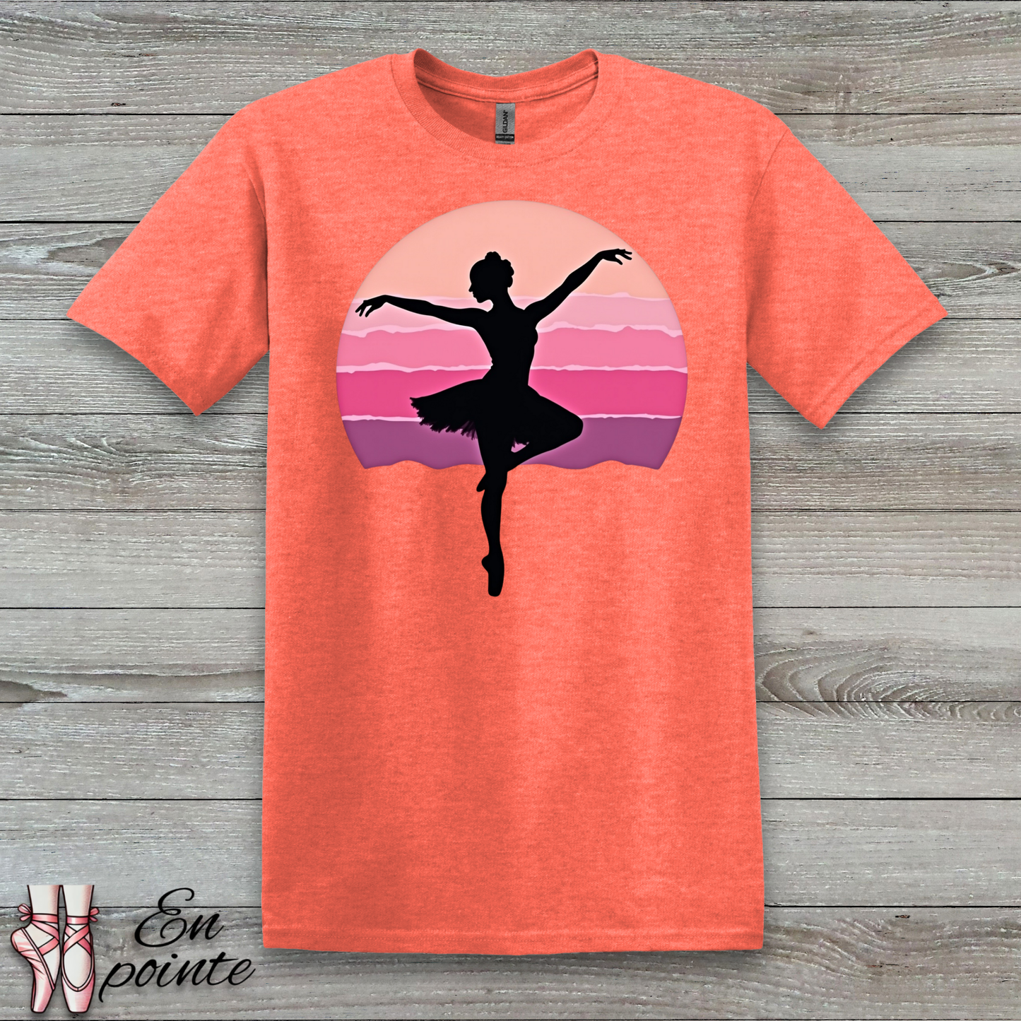 Ballerina Dancing in Sunset T-Shirt