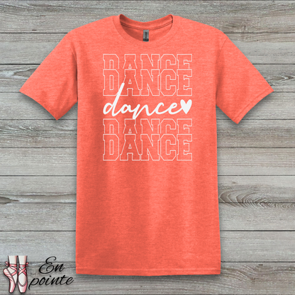 Stacked Dance Text T-Shirt