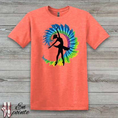 Ballerina Tie Dye Wave T-Shirt