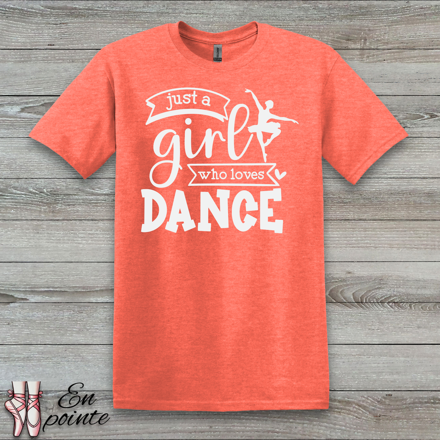 Just a Girl Who Loves Dance Ballerina T-Shirt