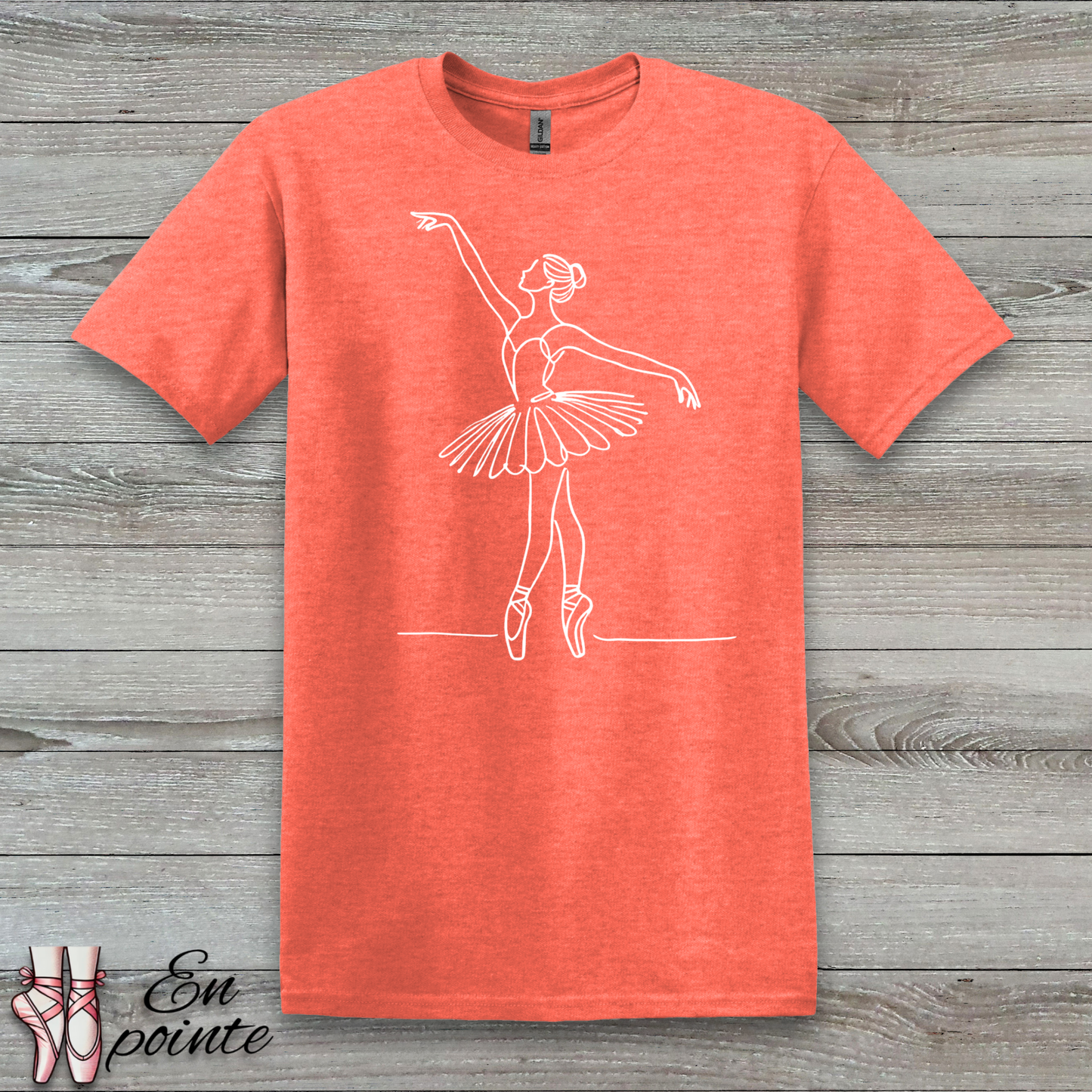 Ballerina One Line Drawing T-Shirt