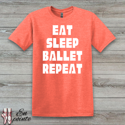 Eat Sleep Ballet Repeat Women Adult T-Shirt