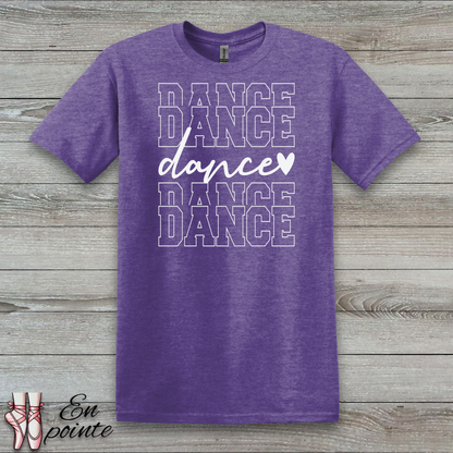 Stacked Dance Text T-Shirt