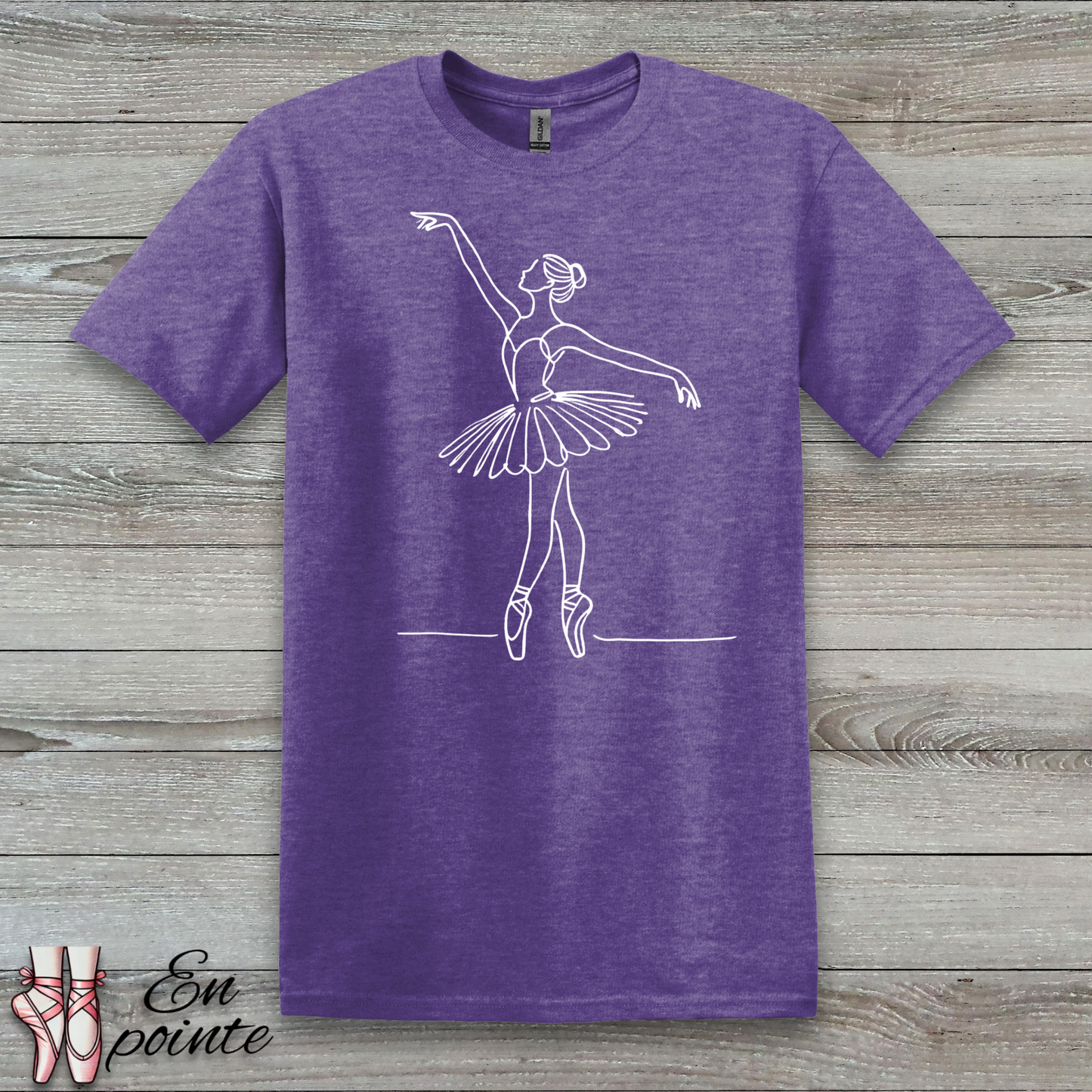 Ballerina One Line Drawing T-Shirt
