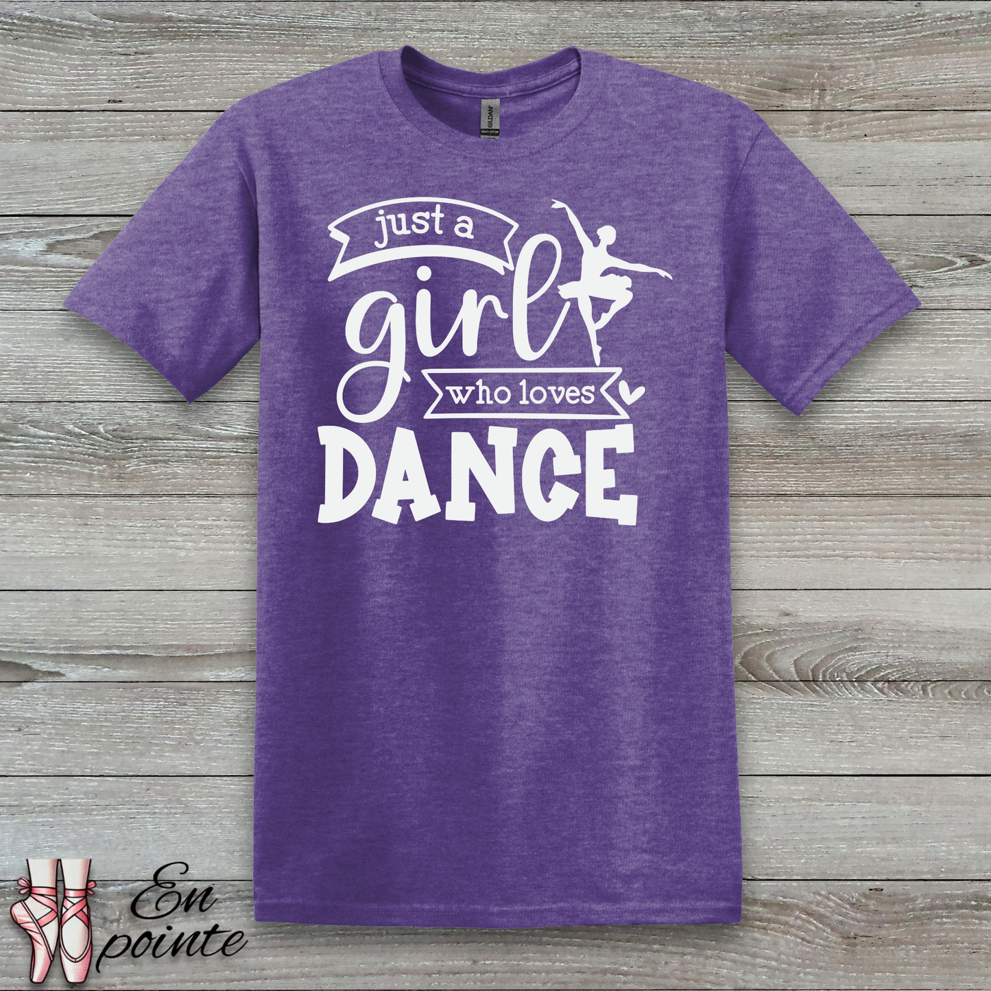 Just a Girl Who Loves Dance Ballerina T-Shirt