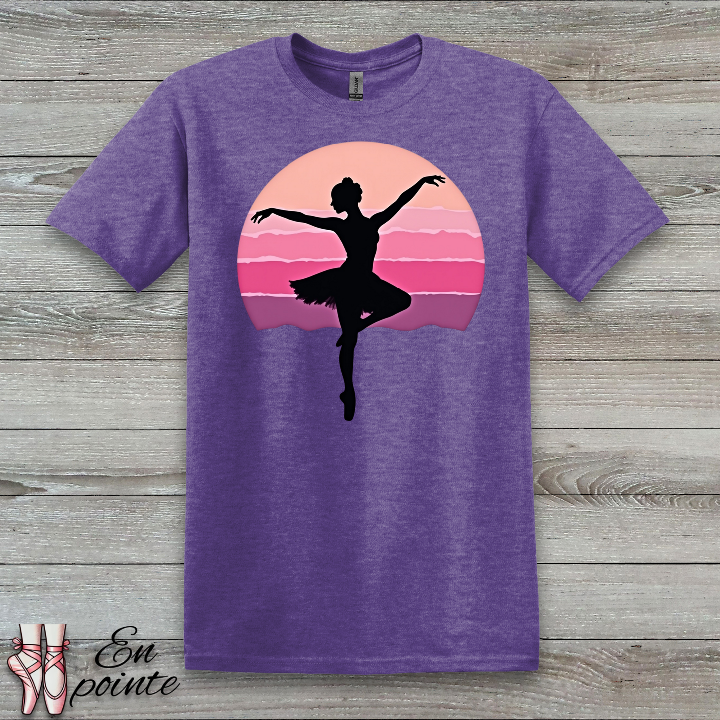 Ballerina Dancing in Sunset T-Shirt