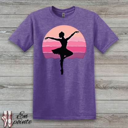 Ballerina Dancing in Sunset T-Shirt